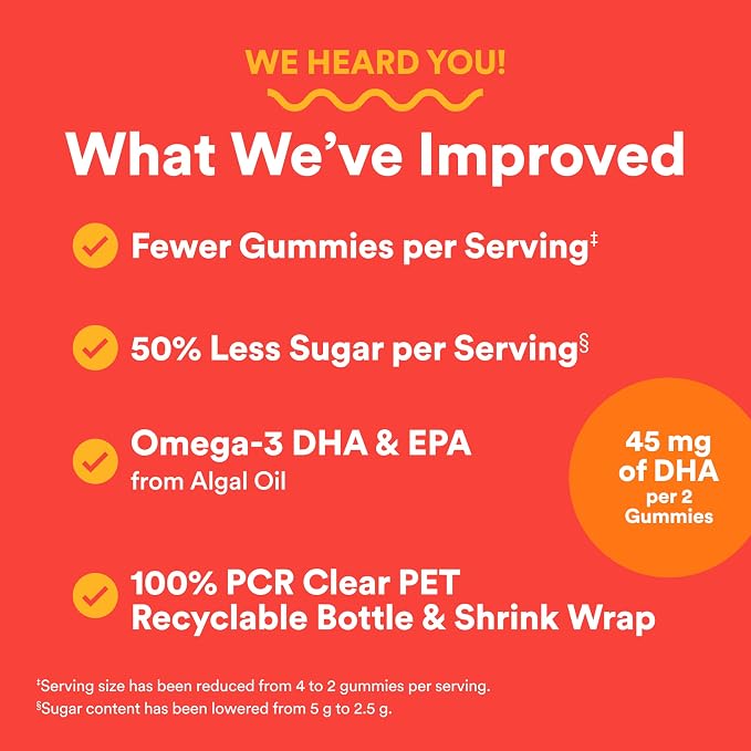 SmartyPants Kids Multivitamin Gummies, Omega 3 (DHA/EPA), Vitamins D3, C, B12, B6, Vitamin A, K & Zinc, Gluten Free, Cherry Berry Punch Flavors, 60 Count (30 Day Supply)