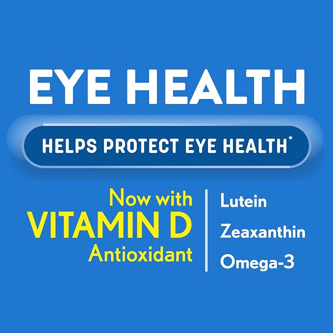 Ocuvite Eye Health, Lutein & Zeaxanthin Supplement, Eye Vitamin with Antioxidant Vitamin D, Vitamin C, E & Omega-3, Helps Protect Eye Health, 30 Softgels