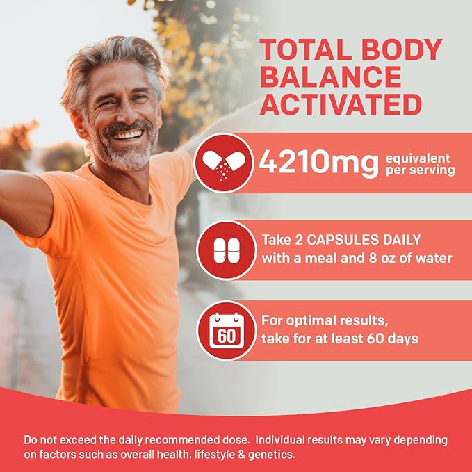 5-in-1 Organic Turmeric Curcumin Supplement (4210mg) with Berberine, Ceylon Cinnamon Bioperine and Ginger Supplements for Joint, Heart, Gut, & Metabolic Support (60 Servings)