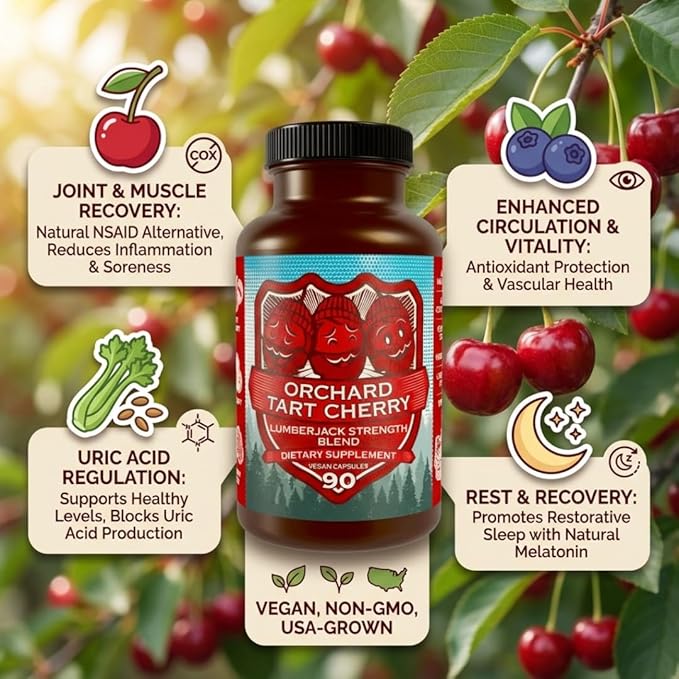 Orchard Tart Cherry - Grown in USA - Lumberjack Strength Blend
