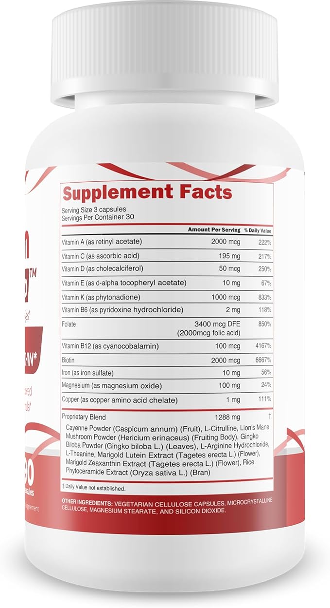 Rutein Vision Pro - Our Best Vision Pills For Eyes - Vitamin A Vision Capsules - Vision Improvement Pills - Rutein Supplement For Eyes - Rutein Eyebright Eye Red Root Hack For Retina Clear Ocular Clog