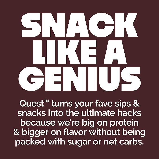 Quest Nutrition Chocolate Brownie Protein Bar, 20g Protein, 1g Sugar, 4g Net Carb, High Fiber, Gluten Free, Gluten Free, 12 Count