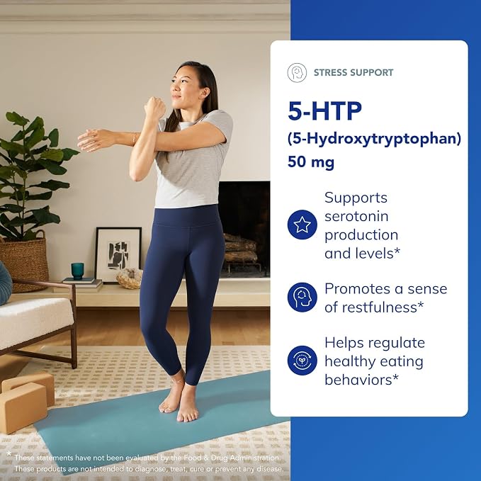 Pure Encapsulations 5-HTP 50 mg | 5-Hydroxytryptophan Supplement for Brain, Sleep, Eating Behavior, and Serotonin Support* | 60 Capsules