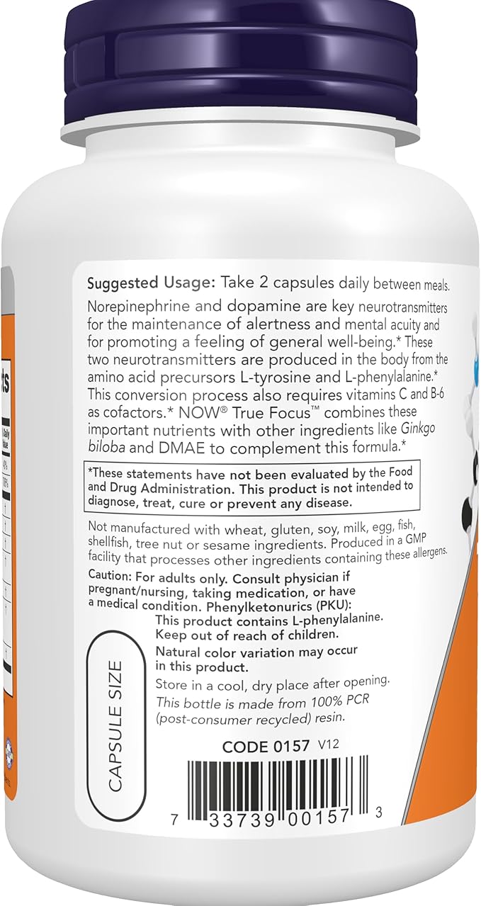 Now Foods True Focus - 90 VCaps