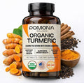 Pomona Wellness Organic Turmeric Supplement 2100 mg, USDA Organic, Non-GMO, Vegan, Turmeric Curcumin with Black Pepper for Absorption, for Joint Support and Immunity, 90 Tablets