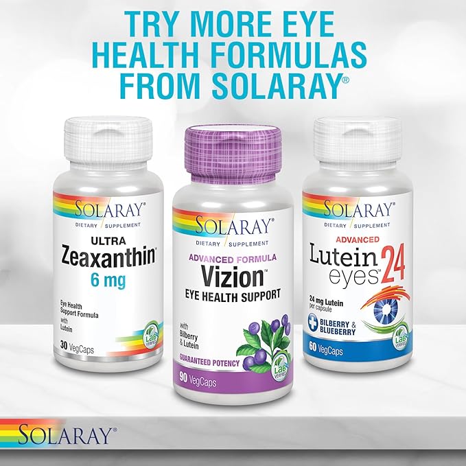 SOLARAY One Daily Bilberry and Lutein Supplement, 160 mg 30 Count
