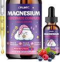 Magnesium Glycinate Liquid for Kids - Magnesium Bisglycinate Drops with L-Theanine, Chamomile & Vitamin B6, B12, C, D3 for Sleep, Relaxation, Immune Support, Calm & Focus - 2 Fl Oz, Mixed Berry Flavor