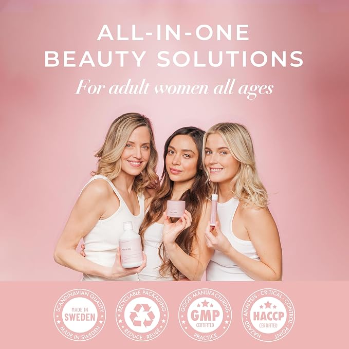 Swedish Collagen Repair | 10,000 mg Hydrolyzed Marine Collagen Liquid Supplement - 500 ml, 20 Day Supply I Hyaluronic Acid, Biotin & Vitamin C for Healthy Hair, Skin, Nails & Joints | Sugar-Free