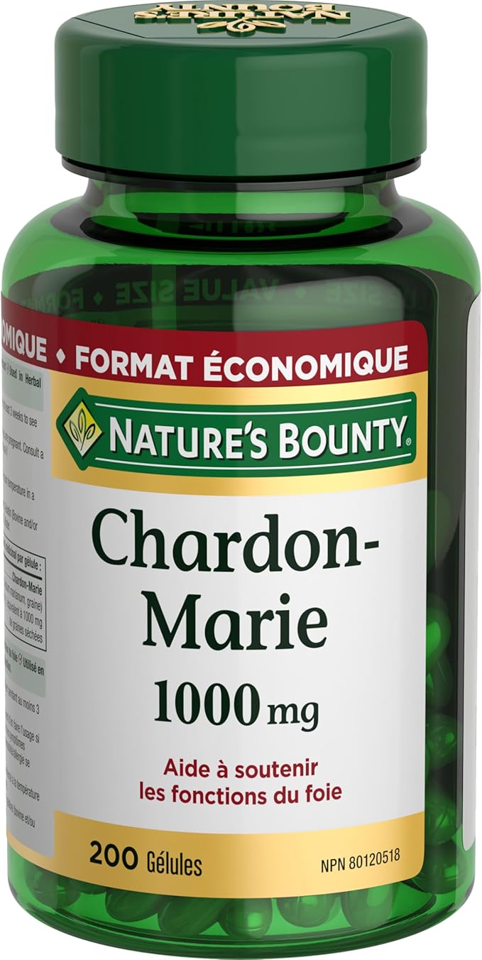 Nature's Bounty Milk Thistle Value Size, 200 Softgels