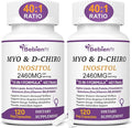 13-in-1 Myo Inositol & D-Chiro Inositol for Women,2460mg-40:1 Ratio Supplement Plus Alpha Lipoic Acid/Folate/Vitex/Magnesium,240 Vegan Capsules