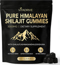 Himalayan Natural Shilajit Gummies, Shilajit Gold Gummies Energy Boost, 85+ Trace Minerals and Fulvic Acid for Energy Boost, All-Natural Sugar-Free Vegan for Men & Women, 60 Count