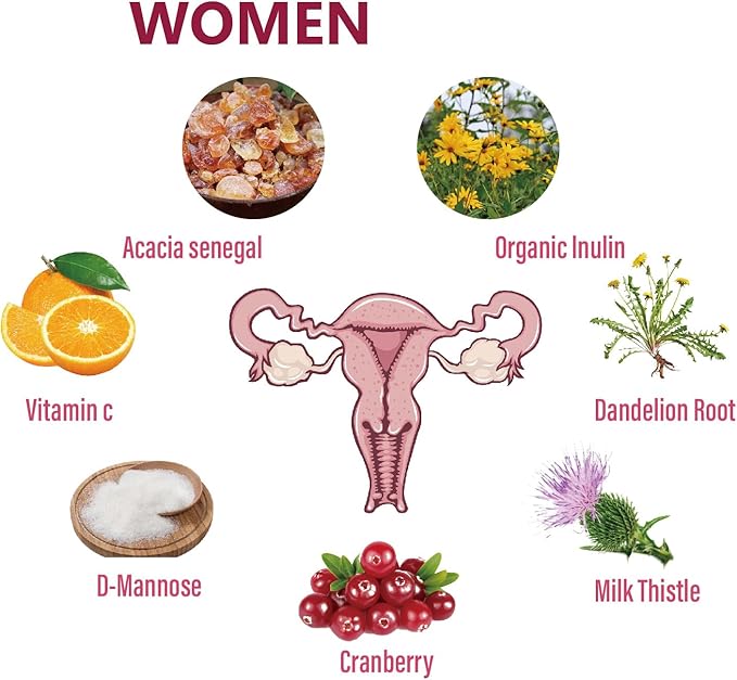 Women's Vaginal Probiotics 100B CFU with D-Mannose & Organic Cranberry | pH Balance & Yeast Balance Support | Doctor-Formulated + Prebiotics | Vegan & Non-GMO