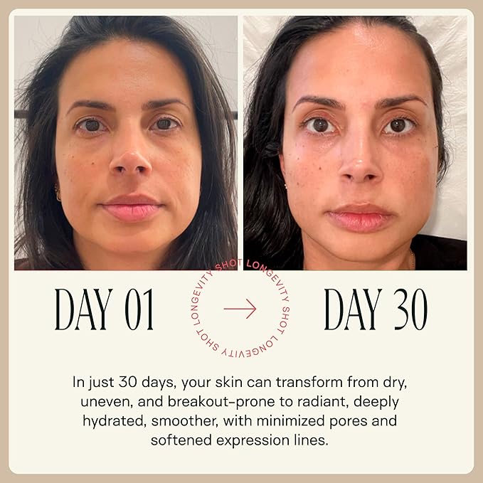 Happy Aging Liquid NAD+ Resveratrol Supplement, NMN Alternative, Liposomal Nicotinamide Riboside & Antioxidants for Energy Support, Brain Health, Firm Skin, Twice Weekly Use, 30 Shots
