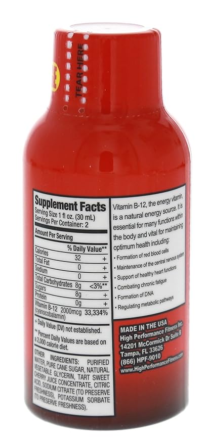 B-12 Boost Cherry Charge 12 (2 fl oz) bottles