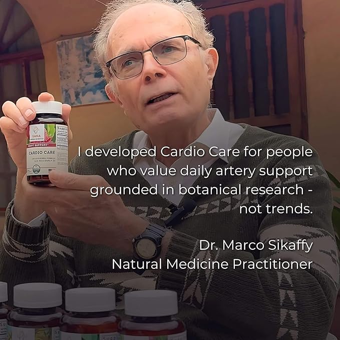 Artery Plaque Removal Formula | 4-Element All-Natural Supplement to Support Blood Pressure, Healthy Cholesterol, and Heart Rhythm | 90 Easy-to-Swallow Capsules | by Sana Herbal