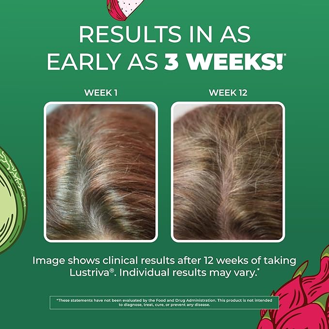 MARYRUTH'S Liquid Multivitamin + Hair Growth | Biotin 10000mcg | Lustriva Hair Growth Supplement | Clinically Tested in Women for Thicker Hair & Facial Wrinkle | Skin Care | Ages 18+ | 15.22 Fl Oz