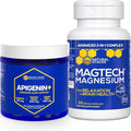 NATURAL STACKS Apigenin for Sleep + Magtech Magnesium Supplement Bundle - Supports Sleep & Brain Health* - 210 Total Capsules