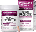 Physician's CHOICE Vaginal Probiotics for Women - pH Balance, Odor Control, Yeast Balance, Vaginal Flora & Feminine Health - 6B CFU with Organic Prebiotics and Cranberry Extract - 30 CT