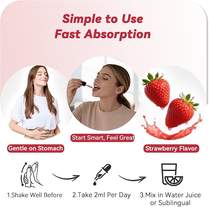 Synbiotic Probiotic Prebiotic Post -biotic Liquid Drops, Advanced 3-in-1 60 Billion CFU 10 Strains w/Immune Tributyrin Postbiotic for Gut Health & Digestive Support, Daily Complete Immune, Women Men