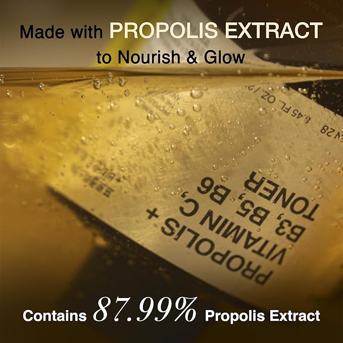 TOUN28 Propolis Vitamin C, B3, B5, B6 Toner 8.45 fl.oz / 250ml, Restore Vitality and Improve Vibrancy, with Propolis Extract and Vitamin Complex