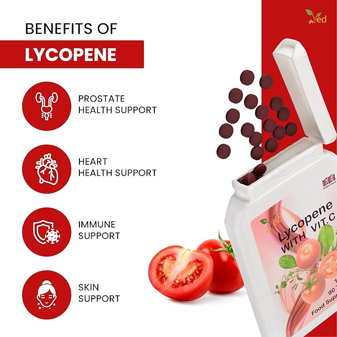 Ved Lycopene Supplement | 100mg 90 Tablets (Pack of 2)