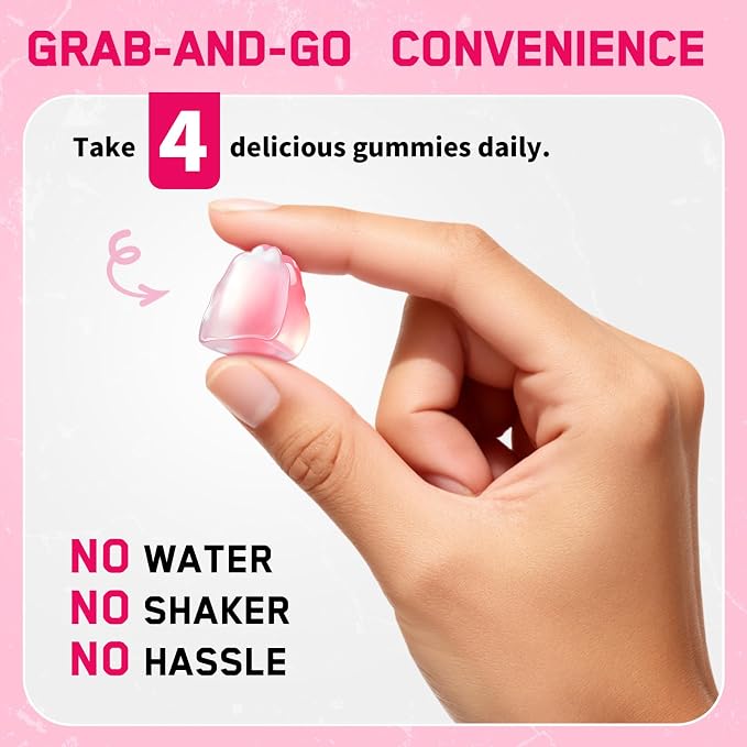 Creatine for Women, 5000mg Complex with Collagen & BCAAs, Vitamin B12, Creatine Monohydrate Gummies for Women, for Lean Muscles, Booty, Focus & Energy, Pre-Workout Chewbles, Sugar-Free, 120 Count
