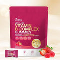 Vitamin B Complex Gummies, 6000 mcg Methylated Vitamin B12, with B6 B1, B2, B3, B5, B7, Methylfolate, Vitamins A C D E, Vegan, Non GMO, Methylated B Complex Vitamin - 60 Gummies