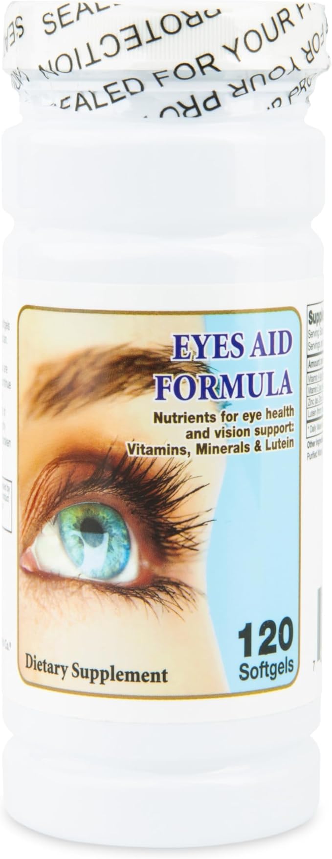 Nu Health Eyes Aid Formula | Lutein 30 mg with Vitamin A, Vitamin E & Zinc | 120 Softgels | Eye Function & Blue Light Support | Daily Vision Wellness