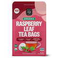 FGO Organic Red Raspberry Leaf Tea Bags, 100 Eco-Conscious Tea Bags, Caffeine Free, Imported from Germany, Reseable Bag, Packaging May Vary (Pack of 1)