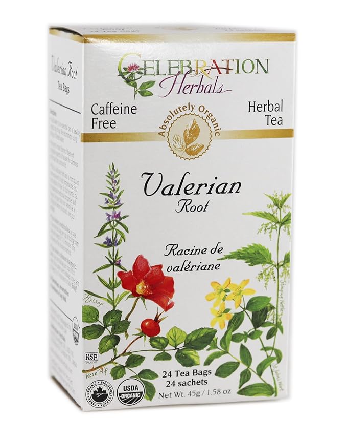 Celebration Herbals Tea Valerian Root Organic -- 24 Herbal Tea Bags