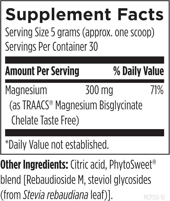 Designs for Health Magnesium Glycinate Powder - 300mg Powdered Chelated Magnesium Bisglycinate Supplement - Non-GMO Great-Tasting Drink Mix Add-in, Orange Flavor (30 Servings / 150g)