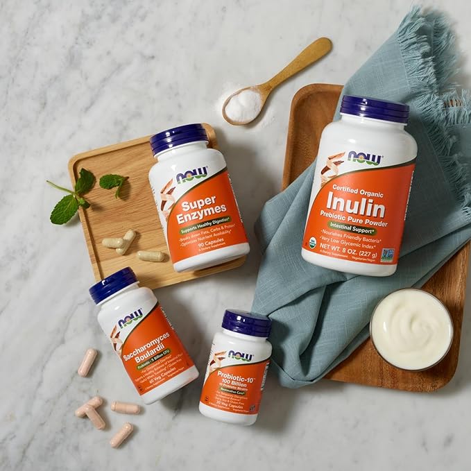 NOW Foods Supplements, Probiotic-10™, 100 Billion, with 10 Probiotic Strains,Dairy, Soy and Gluten Free, Strain Verified, 30 Veg Capsules