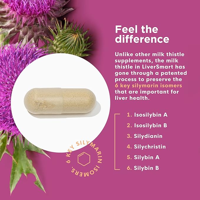 Naturenetics Milk Thistle Liver Cleanse & Support Supplement, 60 Capsules - 80% Silymarin Extract with Artichoke & Dandelion, Supports Liver Enzymes, Energy, & Digestion - Vegan, Gluten-Free