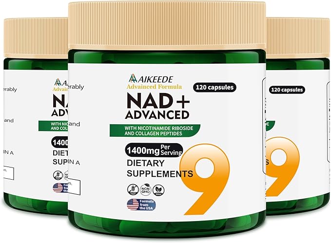 NAD Supplements,Liposomal NAD+ with Resveratrol,1400mg Per Serving,120 Capsules,Supplements for Anti-Aging,Skin Repair,Fatigue Relief,Immunity Enhancement and Antioxidant