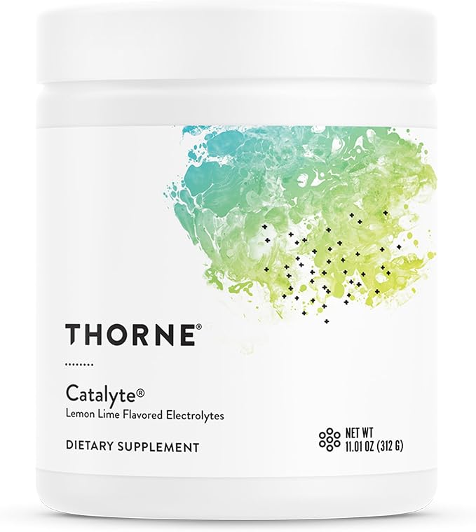 THORNE - Catalyte - Electrolyte Replenishment and Energy Restoration Supplement* - No Artificial Sweeteners - NSF Certified for Sport- Lemon Lime - 11.01 Oz