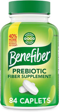 Benefiber Prebiotic GLP-1 Friendly Fiber Supplement Caplets, 84 Count