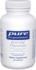 Pure Encapsulations Acerola/Flavonoid | Corn-Free, Plant-Based Vitamin C and Bioflavonoid | 120 Capsules*