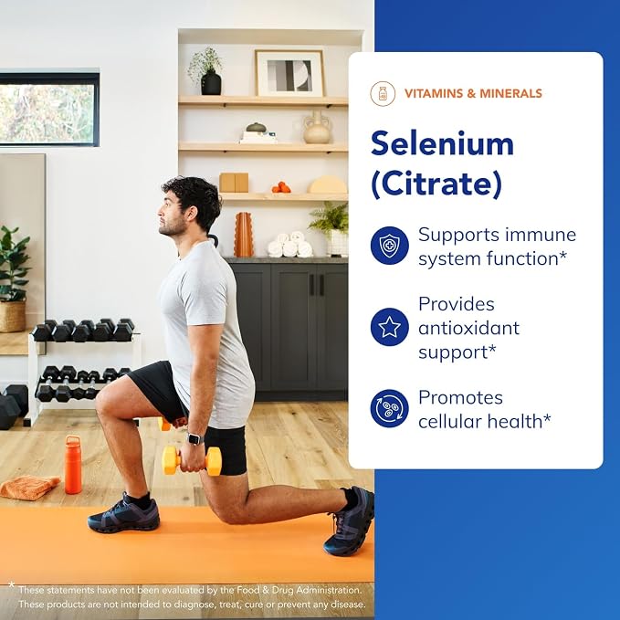 Pure Encapsulations Selenium (Citrate) - for Immune System Support & Cellular Health - Antioxidant Supplement - Supports Blood Flow* - Gluten Free & Vegan - 60 Capsules