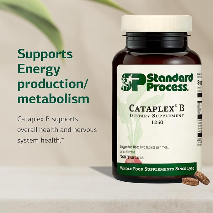 Standard Process Cataplex B Dietary Supplement - Non-Dairy & Non-Soy - Cardiovascular & Nervous System Health Supplement - 360 Tablets