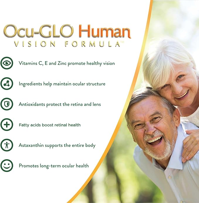 Ocu-GLO Human Vision Formula Eye Health Support Capsules, 90 Count