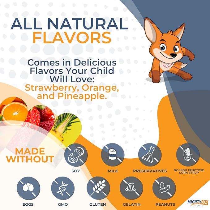 Kids Multivitamin Gummies - Non-GMO, Gluten-Free, Vegan Multivitamin Gummies w/Vitamin C, B3, B5, B6, B12, Zinc (100 Count, 5 Pack) – Fruity Toddler to Teen Gummy Vitamins for Kids