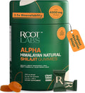 ROOT LABS 10-in-1 Alpha Shilajit Gummies | 4000 mg Pure Himalayan Shilajit with Tongkat Ali & Maca Root | Shilajit for Men & Women | ShilAbsorb Bioavailability Tech | Sugar-Free, Vegan | 60 Gummies