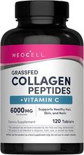 NeoCell Super Collagen with Vitamin C, 120ct Collagen Pills, Non-GMO, Grass Fed, Paleo Friendly, Gluten Free, Collagen Peptides Types 1 & 3 for Hair, Skin, Nails and Joints (Packaging May Vary)