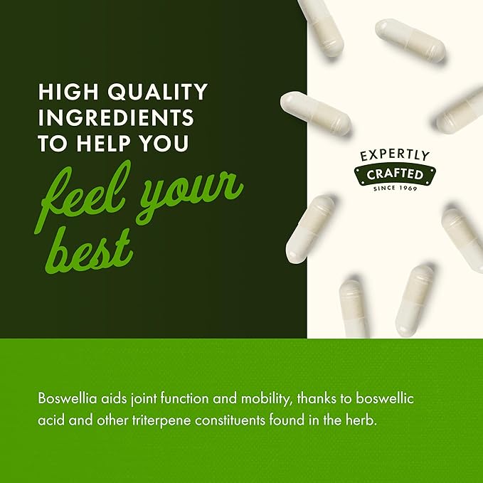 Swanson Double Strength Boswellia Serrata Ayurvedic Joint Supplement for Active Adults Seeking Flexibility and Mobility Support - 800 mg (60 Capsules, 2 Pack)