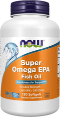 NOW Supplements, Super Omega EPA, 360 EPA / 240 DHA, Molecularly Distilled, 120 Softgels