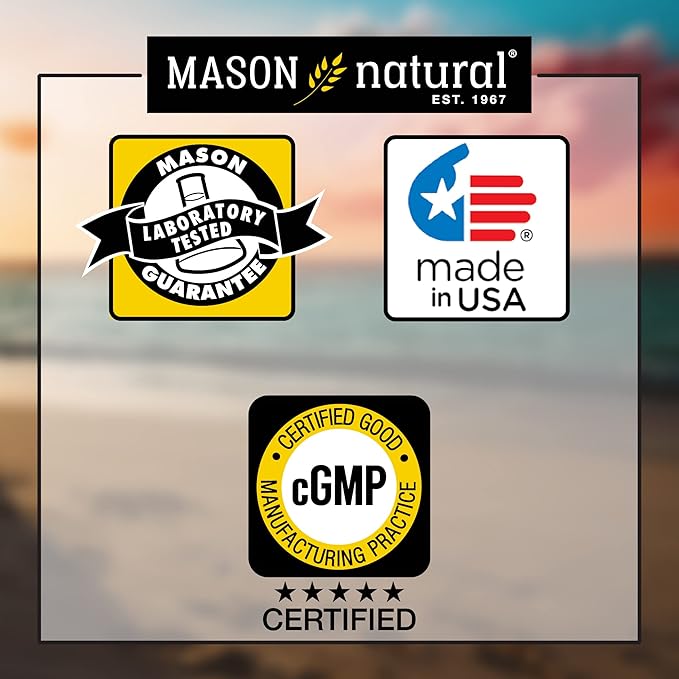 MASON NATURAL Alpha Lipoic Acid 200 mg, Supports Energy Production, Dietary Supplement, 60 Capsules