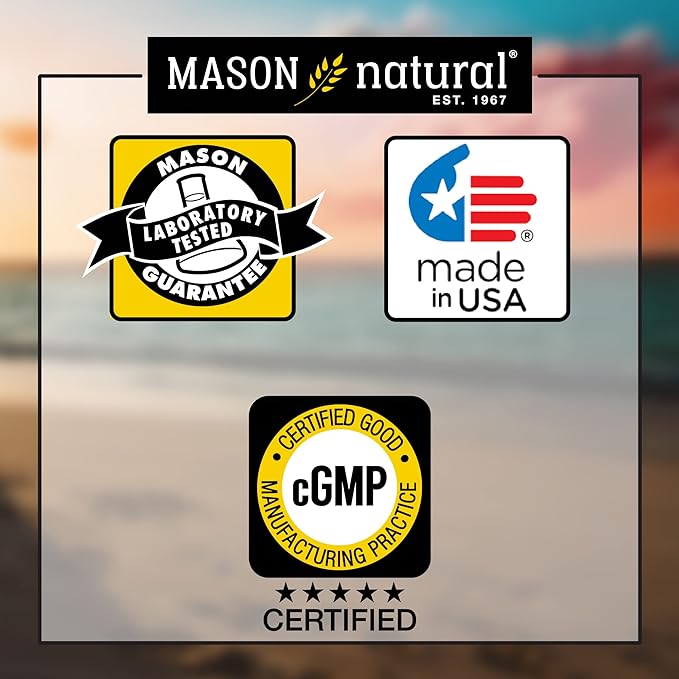 MASON NATURAL Omega-3 Fish Oil Daily Supplement, 1000mg with EPA and DHA for Joint Support, 120-Day Supply, 120 Softgel Pills (1 Pack)