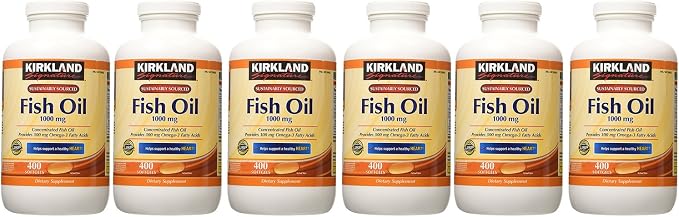 Kirkland Signature Fish Oil 1000 mg., 400 Softgels (6 Pack)