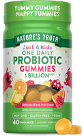 Nature's Truth Kids Probiotic Gummies | 40 Count | Mixed Fruit Flavor | Vegan, Non-GMO & Gluten Free Supplement