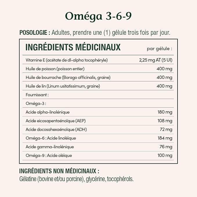 Nature's Bounty Omega-3-6-9 1200mg 200 count